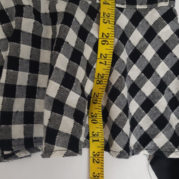 Zara black and white gingham peplum dress, size small - Picture 11 of 13